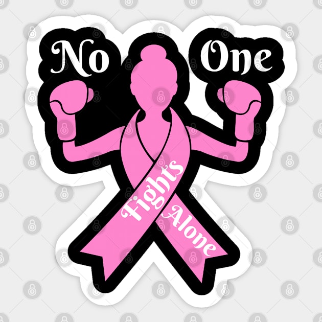 Breast Cancer Awareness Support Sticker by Creativity Apparel